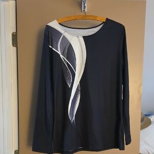 Black Long Sleeve Women's Top